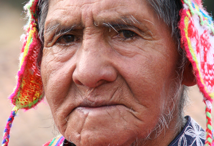 Retrato de una mujer Quechua