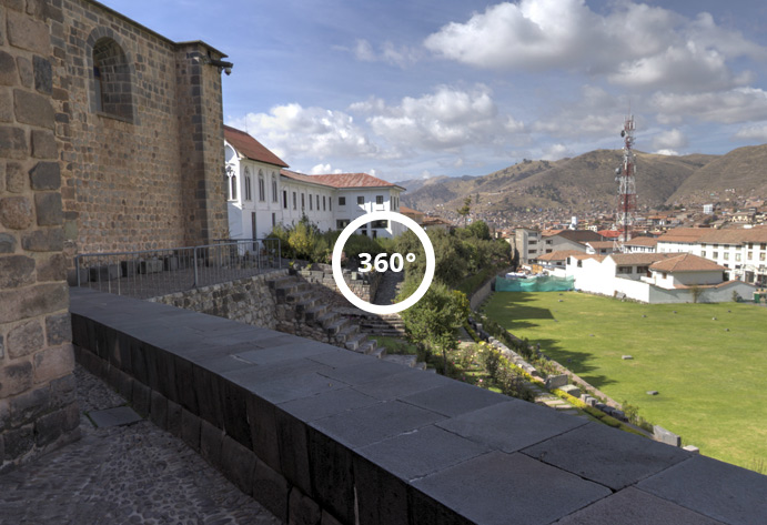 Qorikancha garden 360 view