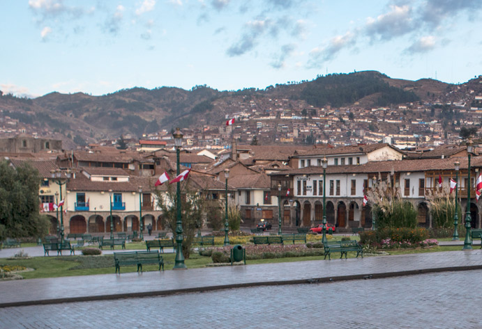 Una parte de la Plaza de Armas