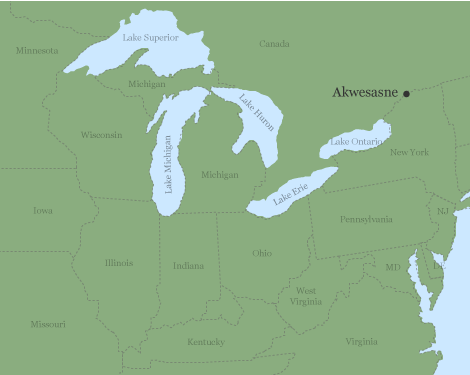 Map of Black Ash range