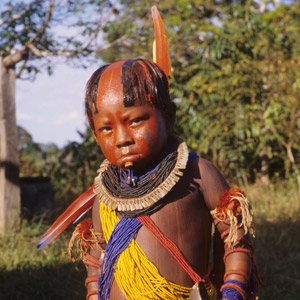Photograph of a Mebengokre boy
