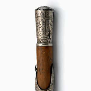 Detail of Quechua staff