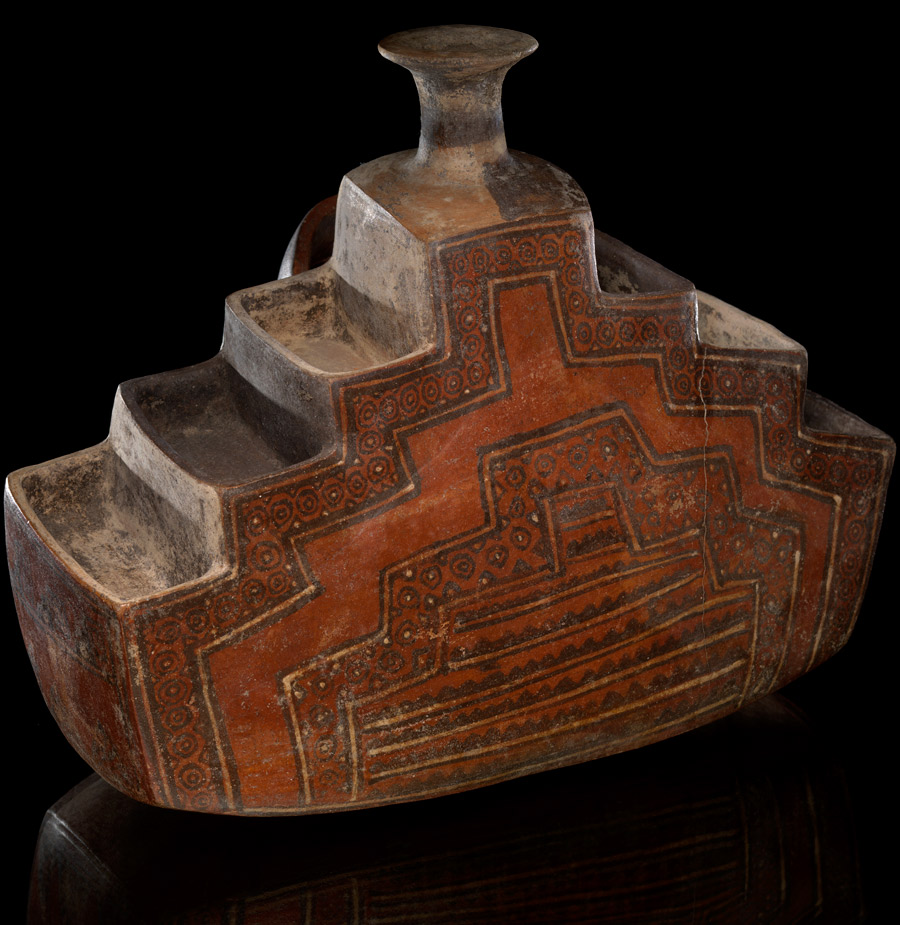 Inka terraced vessel