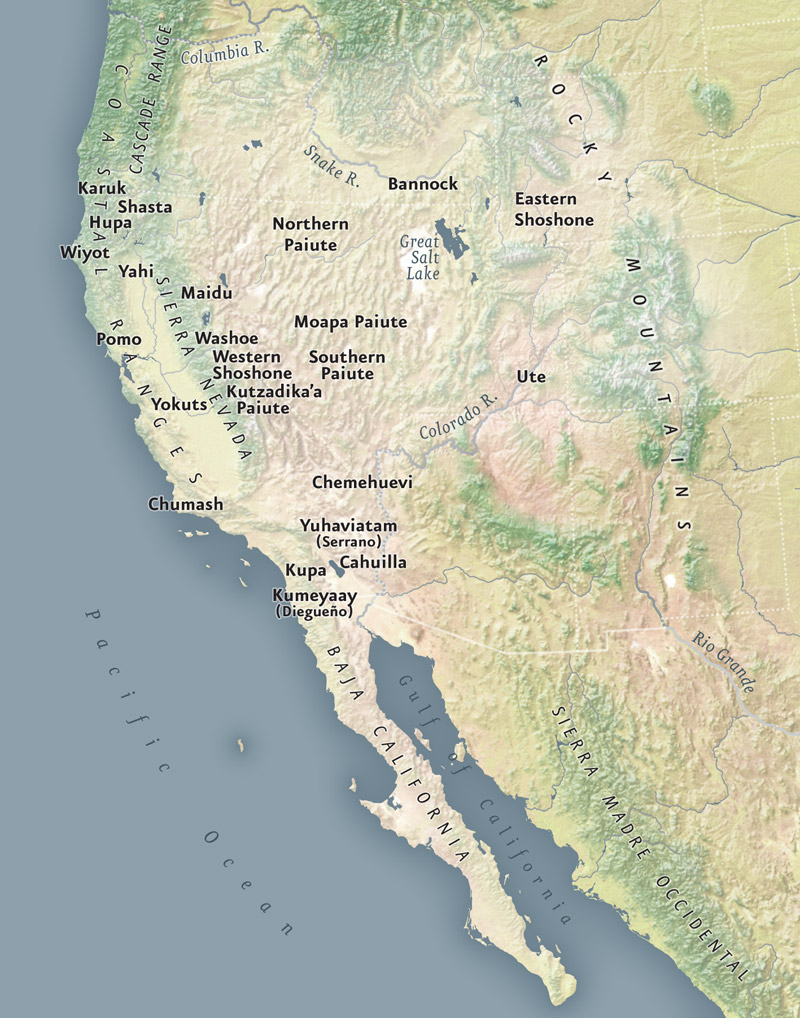 Map of California and the Great Basin