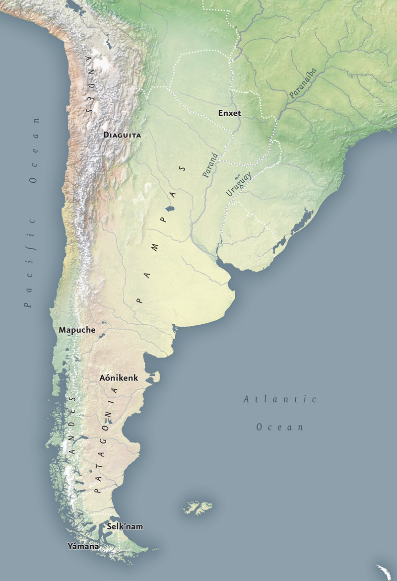 Map of Patagonia