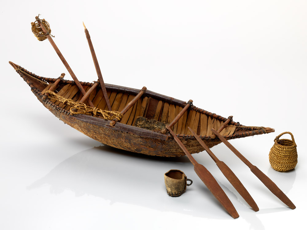 Model canoe