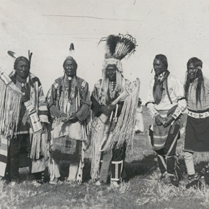 Photograph of Blackfeet men