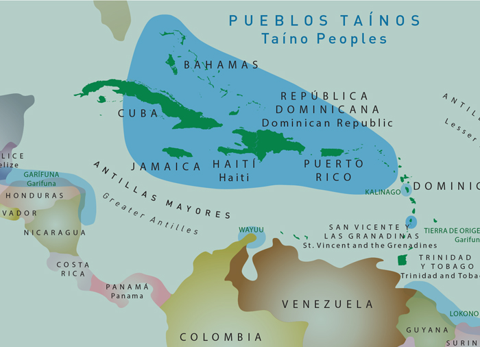 map of caribbean islands
