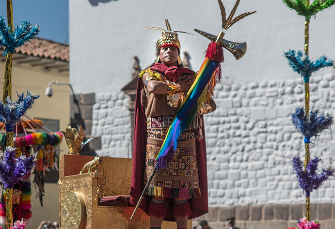 Procesión del Inti Raymi, Cusco, Perú, 2014. Foto de Doug McMains, NMAI.