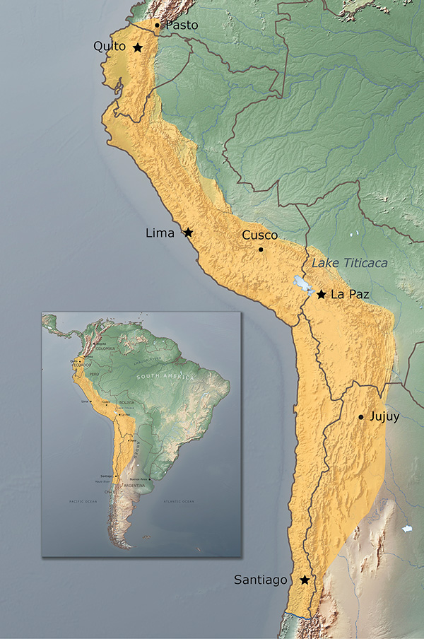 Map of the Inka Empite