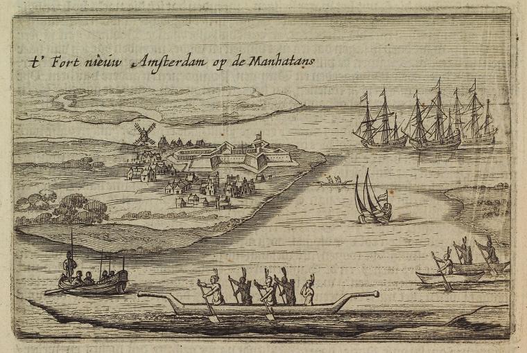 T'Fort Nieuw Amsterdam op de Manhatans