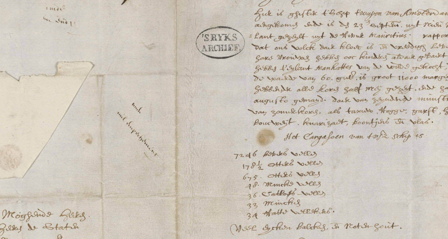 Letter by P. Schaghen, 1626, Arch. S.G. 1.01.04 invnr.5751 II (Handwritten, pen in ink), Atlantic World, Nationaal Archief, Den Haag