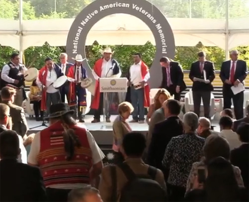 Groundbreaking Ceremony for the National Native American Veterans Memorial