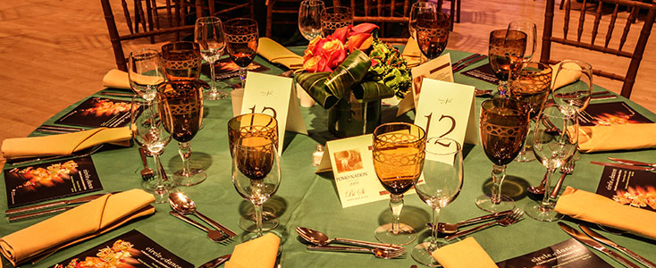 Table setting at event in New York