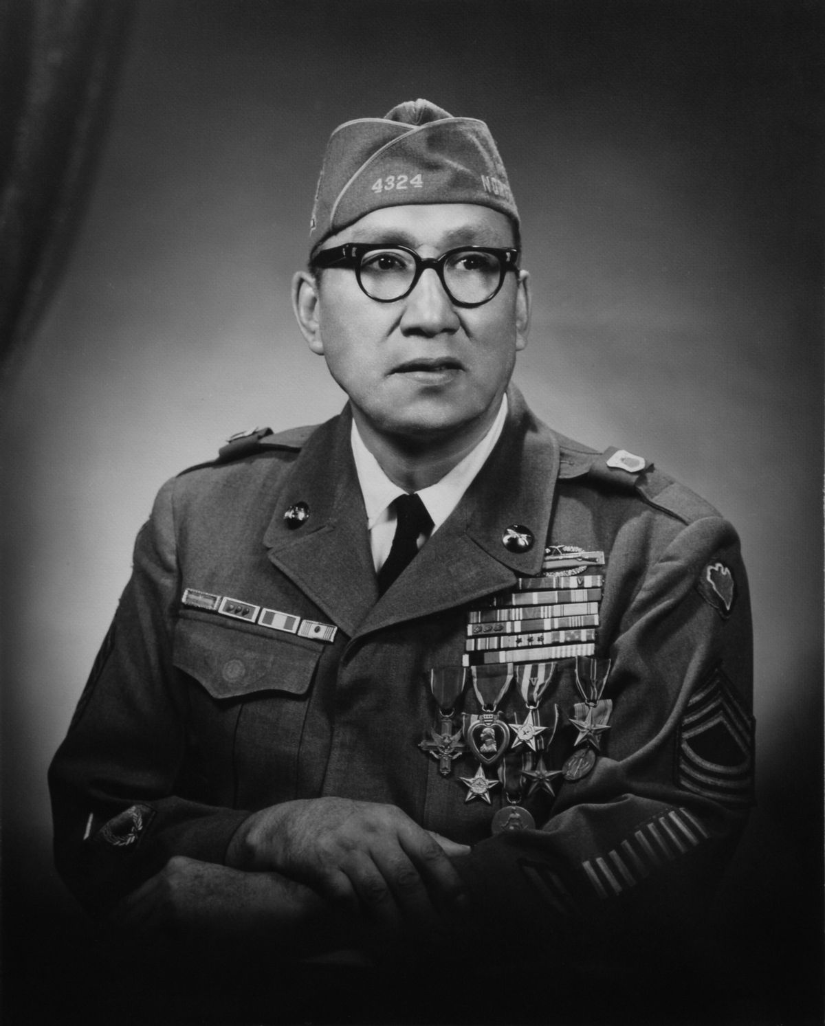 Master Sergeant Woodrow Wilson Keeble in uniform